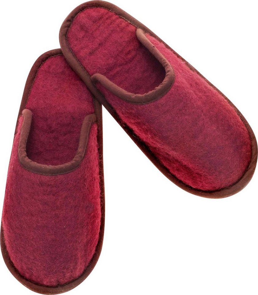 Glorex Textilfarbe Glorex Filz-Pantoffel rot Größe L (43-44) von Glorex
