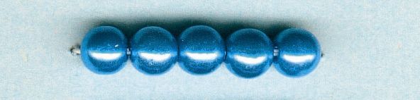 Glorex Wachs Perlen 6 mm 60 Stück, blau von Glorex