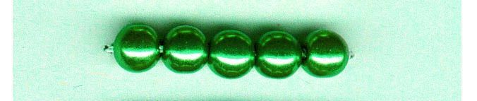 Glorex Wachs Perlen 6 mm 60 Stück, grün von Glorex