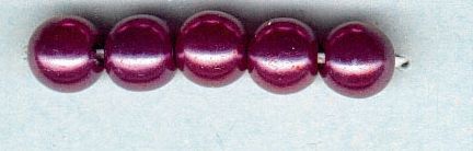 Glorex Wachs Perlen 6 mm 60 Stück, lila von Glorex