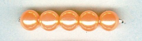 Glorex Wachs Perlen 6 mm 60 Stück, orange von Glorex