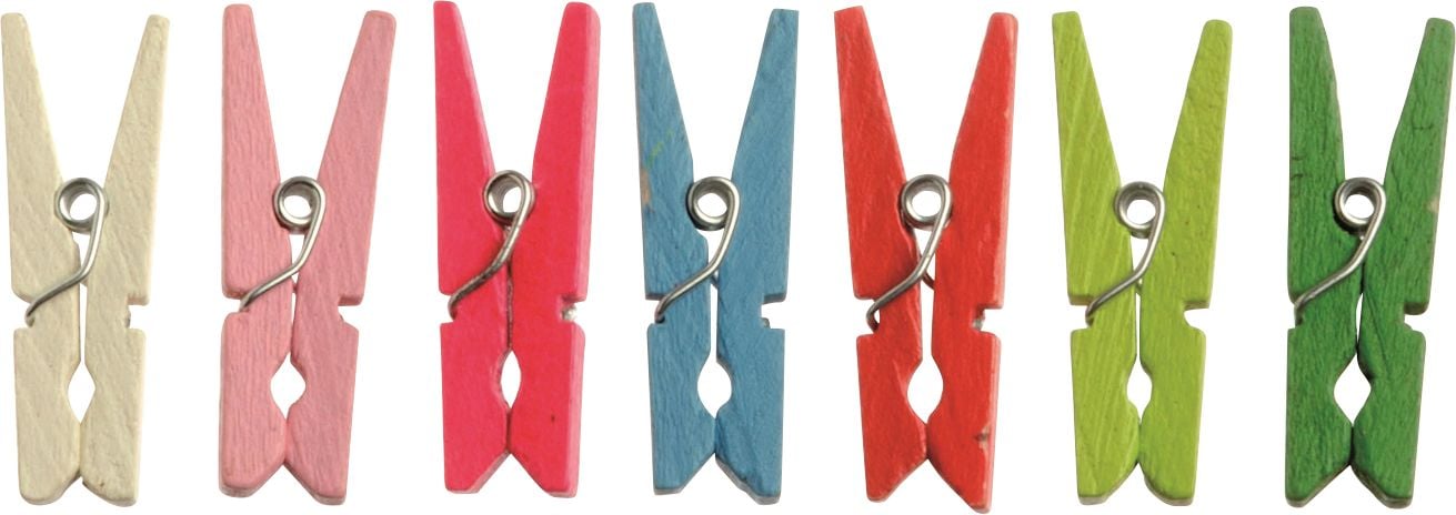 Glorex Wäscheklammern Holz 3 cm, 48 Stück von Glorex