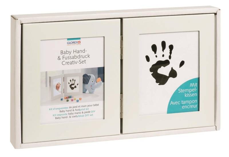 Memory Abdruck-Set 20,4 x 12,2 cm 2-teilig mit Stempelkissen Alu von Glorex
