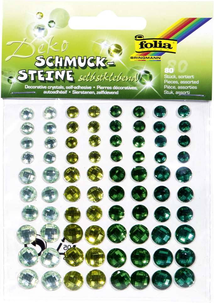 Schmucksteine sparkeling grün, 80 Stück selbstklebend Schmucksteine sparkeling grün, 80 Stück selbstklebend von Glorex