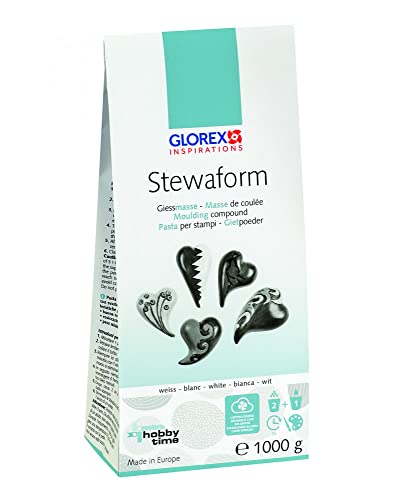 Stewaform Gießmasse weiß, 1kg, universell einsetzbar, lufttrocknend, bemalbar von Glorex