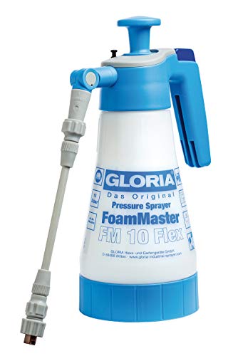 GLORIA FoamMaster FM 10 FLEX | Schaumsprüher | 1 L Foamer | Austauschbare Schaumpatronen | Drucksprüher zur Autoreinigung von Gloria