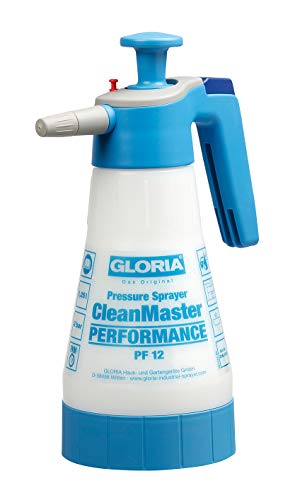 GLORIA Drucksprüher CleanMaster PERFORMANCE PF 12 | Zur Reinigung und Desinfektion | 1,25 L Sprühflasche zum Desinfizieren | Für Mittel mit pH-Wert 2-9 | Ölfest von Gloria