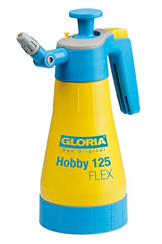 GLORIA Drucksprüher Hobby 125 FLEX | 1,25 L Sprühflasche | Gartenspritze/Handsprüher mit flexibler Lanze | 360°-Sprühfunktion von Gloria