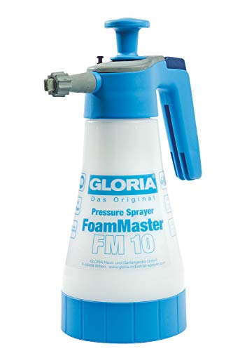 GLORIA FoamMaster FM 10 | Schaumsprüher | 1 L Foamer | Austauschbare Schaumpatronen | Drucksprüher zur Autoreinigung von Gloria