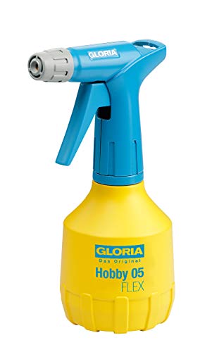 Gloria Handsprüher Hobby 05 Flex | 0,5 L Pumpsprühflasche | Sprühflasche für Pflanzen | Doppelhubpumpe & Überkopf-Sprühen | Gartenspritze mit Verstellbarer Düse für Haushalt & Balkon von Gloria
