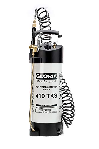 GLORIA Hochleistungssprühgerät 410 TKS Profiline | 10 L Füllinhalt | Profi-Drucksprüher aus Stahl | Mit Manometer, Kompressoranschluss, Spiralschlauch | 6 bar | Ölfest GLORIA Hochleistungssprühgerät 410 TKS Profiline | 10 L Füllinhalt | Profi-Drucksprüher aus Stahl | Mit Manometer, Kompressoranschluss, Spiralschlauch | 6 bar | Ölfest von Gloria