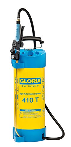 GLORIA Hochleistungssprühgerät 410 T | Gartenspritze | 10 L Füllinhalt | Drucksprüher aus Stahl | Mit Zeigermanometer | 6 bar von Gloria