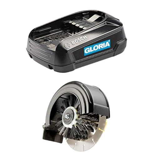 Gloria 2.5 Ah Bosch Akku + Cut&Brush 2-in-1 Kantenschneider von Gloria