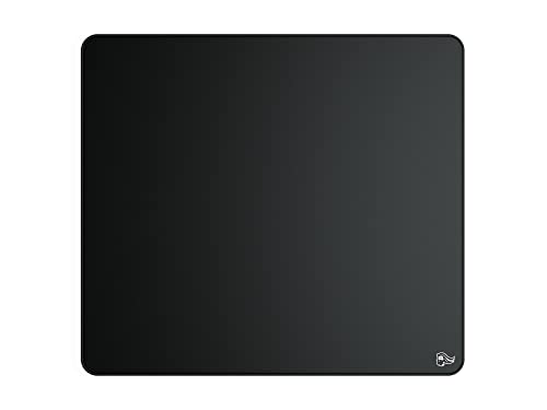 Glorious Gaming Elements FIRE Gaming Mousepad - Glasbeschichtete Stoffoberfläche für Precision Speed & Control, Gesteppte Ränder, Rutschfester Boden, FIRE (430 x 380 x 3mm) - Schwarz von Glorious