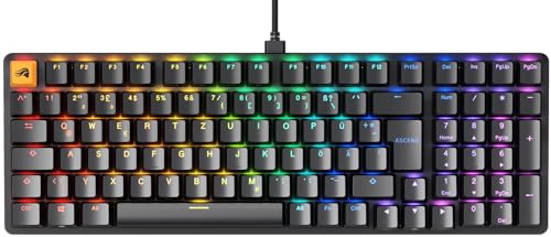 Glorious Gaming GMMK 2 Full Size (96%) – Mechanisches Gaming-Keyboard, Aluminiumrahmen, anpassbar, Doubleshot-Kappen, Fox Schalter, tastenweise RGB, Deutsch QWERTZ Layout - Schwarz von Glorious