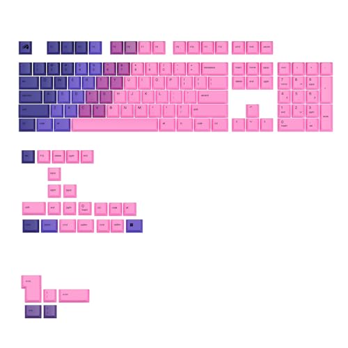 Glorious Gaming - GPBT Gradient Keycaps für mechanische Spezialtastaturen (Nebula), lichtechter Sublimationsdruck, 100%-, 75%- 65%- und 60%-Tastaturen, PBT- Amerikanische QWERTY-Belegung von Glorious