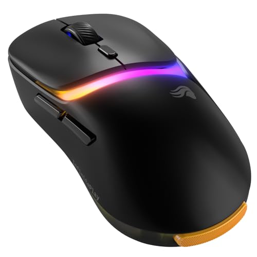 Glorious Gaming – Model D3 Wireless-Gaming-Maus – Wechsel-Akku-System InfinitePlay, 8k Abfragerate, optische klick-Switches (130 Mio.), Ultraleicht (69 g), 30K-DPI-Optiksensor, RGB – Schwarz von Glorious