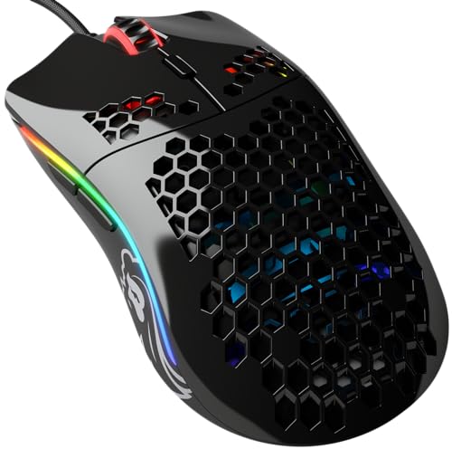 Glorious Gaming Model O Wired Gaming Mouse – superleichtes Wabendesign mit 67 g, RGB-Beleuchtung, Pixart 3360 Sensor, Omron-Schaltern, beidhändig – Glänzend Schwarz Glorious Gaming Model O Wired Gaming Mouse – superleichtes Wabendesign mit 67 g, RGB-Beleuchtung, Pixart 3360 Sensor, Omron-Schaltern, beidhändig – Glänzend Schwarz von Glorious