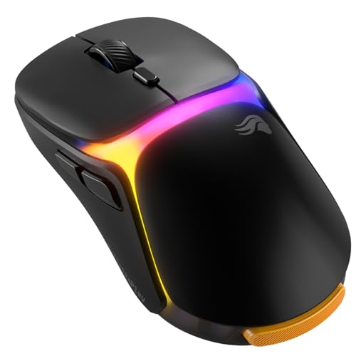 Glorious Gaming – Model O3 Wireless-Gaming-Maus – Wechsel-Akku-System InfinitePlay, 8k Abfragerate, optische klick-Switches (130 Mio.), Ultraleicht (66 g), 30K-DPI-Optiksensor, RGB – Schwarz von Glorious