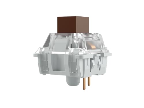 Glorious Gaming 120x Kailh Mechanische Tastaturschalter (Braun) - Taktil & Leise, 45g Auslösekraft, Wasser- & Staubdicht, 3-Pin-Anschluss, SMD-LED-kompatibel, Box-Stem-Design - Kailh Braun von Glorious