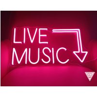 Live-Musik-Led-Neonlicht-Schilder Für Zimmer, Zum Aufhängen Mit Verschiedenen Benutzerdefinierten Größen Und Farben Neonschildern, Wohnzimmer von GloriousCraftsmanLed