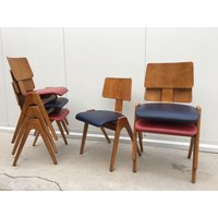 Mid-Century Hillestak Chairs Von Robin Day, 1950Er, 6Er Set von GlossaryDepotVintage