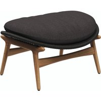 Gloster BORA Ottomane Teak/Outdoorstoff wetterfestem Korbgeflecht von Gloster