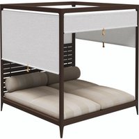 Gloster GRID Cabana Sonnenliege Aluminium/Outdoorstoff von Gloster