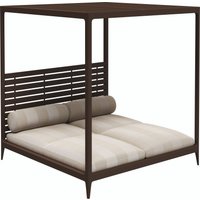 Gloster GRID Cabana Sonnenliege Aluminium/Outdoorstoff von Gloster