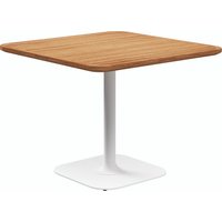 Gloster GRID Esstisch Aluminium/Teak 90x90 cm von Gloster