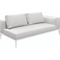 Gloster GRID Links/Rechts Lounge Sofa Aluminium/Outdoorstoff inkl. Kissen von Gloster