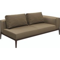 Gloster GRID Links/Rechts Lounge Sofa Aluminium/Outdoorstoff inkl. Kissen von Gloster