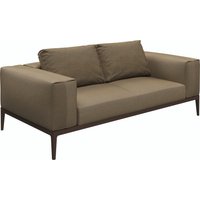 Gloster GRID Sofa Aluminium/Outdoorstoff inkl. Kissen von Gloster