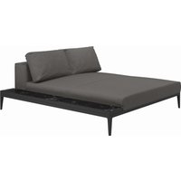 Gloster - Grid Sofa Relaxmodul mit Tisch von Gloster