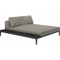 Gloster - Grid Sofa Relaxmodul mit Tisch von Gloster