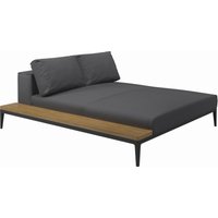 Gloster - Grid Sofa Relaxmodul mit Tisch von Gloster