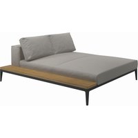 Gloster - Grid Sofa Relaxmodul mit Tisch von Gloster