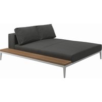 Gloster - Grid Sofa Relaxmodul mit Tisch von Gloster