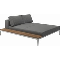 Gloster - Grid Sofa Relaxmodul mit Tisch von Gloster