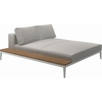 Gloster - Grid Sofa Relaxmodul mit Tisch von Gloster