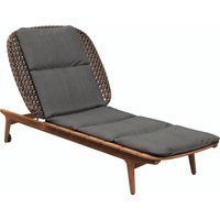 Gloster KAY Liege Teak/Outdoorstoff wetterfestem Korbgeflecht von Gloster