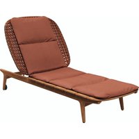 Gloster KAY Liege Teak/Outdoorstoff wetterfestem Korbgeflecht von Gloster