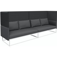 Gloster MAYA Cover Loungesofa Aluminium/Outdoorstoff von Gloster