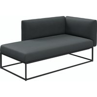 Gloster MAYA Links/Rechts Chaise-Einheit Aluminium/Outdoorstoff inkl. Kissen von Gloster