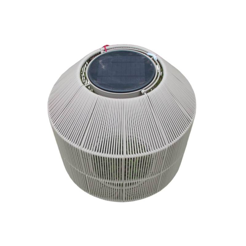 Leuchte Ambient Nest Allwettergeflecht Fawn RF Weiß Grau Mit Pulverbeschichtetem... von Gloster
