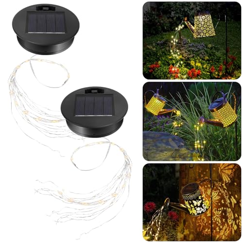 Glovios Solarleuchten Ersatzteile, 2 Stück 8cm Ersatz Solarmodul für Gartenleuchten, Wasserdicht Solar Ersatzdeckel, Solar Deckel für Außen Garten Decor von Glovios