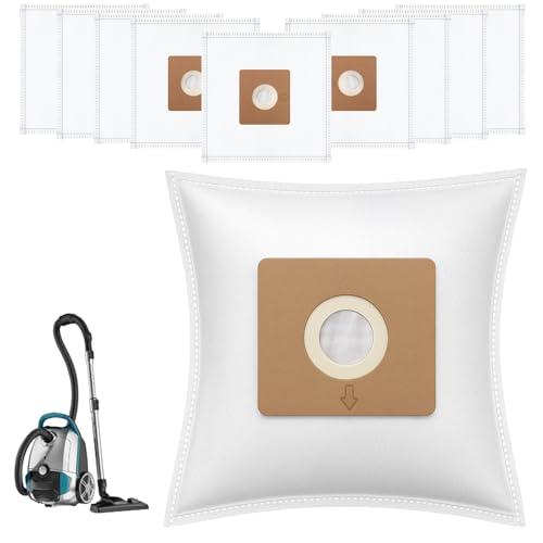 NEN170 Staubsaugerbeutel für Eureka Staubsauger, spezialisierter Ersatz-Staubsaugerbeutel, Mikrofiltrationskanister, Staubbeutel für NEN200, Teilenummer 12475000000154, Weiß, 10 Stück von GlowGeek