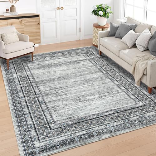 GlowSol Waschbarer Teppich, für Wohnzimmer, großes Schlafzimmer, einfarbig, modern, neutraler Teppich, rutschfest, schmutzabweisend, für unter dem Esstisch, Schlafzimmer, Bauernhaus, Schlafsaal GlowSol Waschbarer Teppich, für Wohnzimmer, großes Schlafzimmer, einfarbig, modern, neutraler Teppich, rutschfest, schmutzabweisend, für unter dem Esstisch, Schlafzimmer, Bauernhaus, Schlafsaal von GlowSol