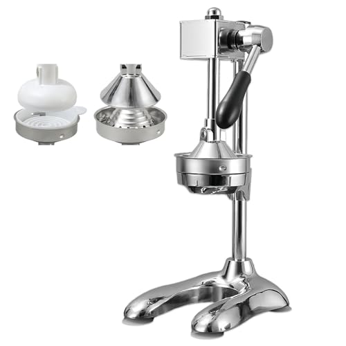 Glowdora Entsafter Aus Gusseisen, Zitronenpresse, Saftpresse, Zerkleinerer Mit 2 Formen, Handpresse, Entsafter, Kann Für Orangen Und Wassermelonen Verwendet Werden, 3 Sekunden Schnelle Silver Glowdora Entsafter Aus Gusseisen, Zitronenpresse, Saftpresse, Zerkleinerer Mit 2 Formen, Handpresse, Entsafter, Kann Für Orangen Und Wassermelonen Verwendet Werden, 3 Sekunden Schnelle Silver von Glowdora