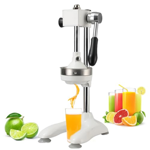 Glowdora Handpresse-Entsafter, Zitruspresse Für Kommerzielle Zitrusfrüchte, Professionelle Zitruspresse Und -Zerkleinerer Mit 2 Formen, Manuelle Zitronenpresse White Glowdora Handpresse-Entsafter, Zitruspresse Für Kommerzielle Zitrusfrüchte, Professionelle Zitruspresse Und -Zerkleinerer Mit 2 Formen, Manuelle Zitronenpresse White von Glowdora